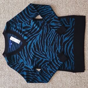 Apt 9 Medium Blue and Black Sweater